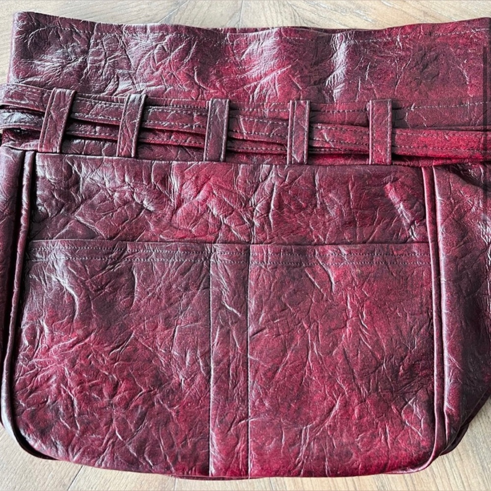 Vintage | Burgundy Oversized Clutch